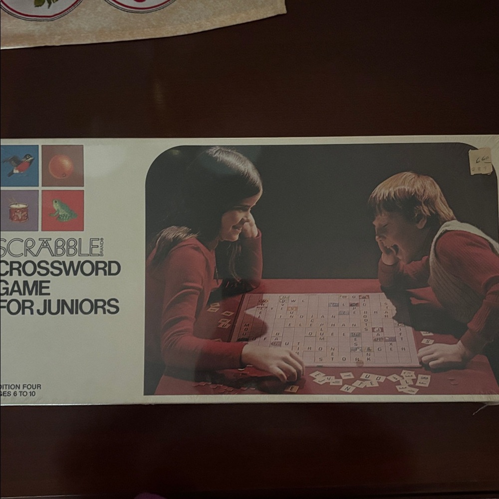 Vintage 1975 Scrabble Crossword Game for Juniors - 4th Edition - NEW AND SEALED!